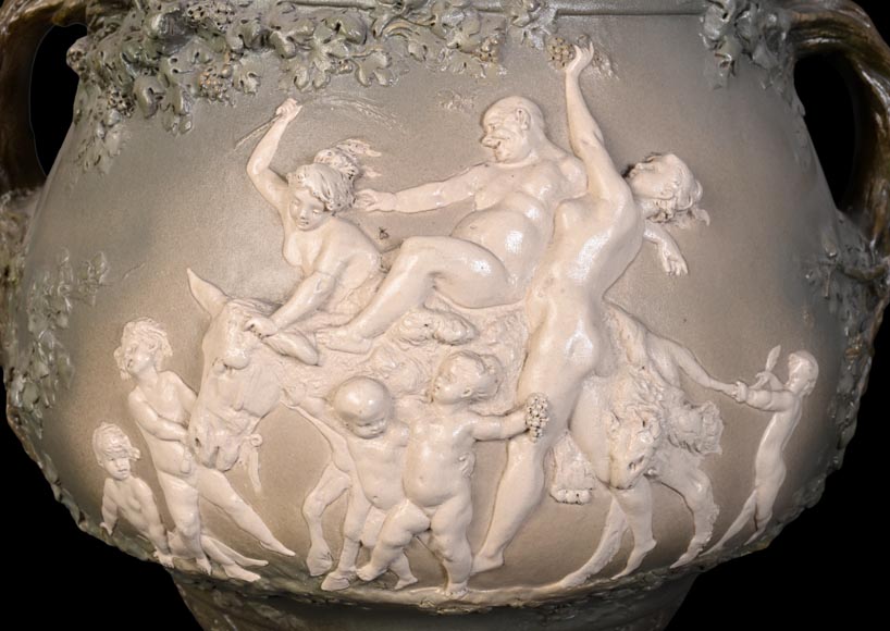 Louis Robert Carrier-Belleuse, “Bacchus and Ariadne at Naxos” Faience Louis Robert Carrier-Belleuse, “Bacchus and Ariadne at Naxos” Faience -1