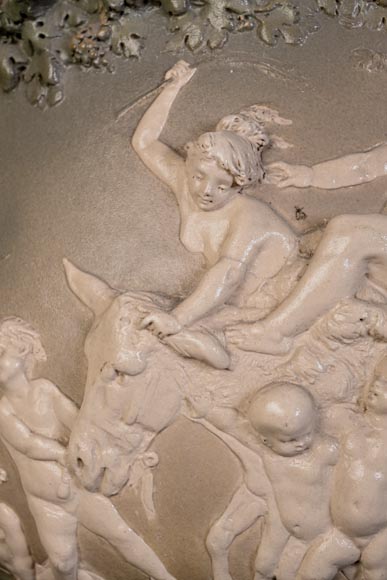 Louis Robert Carrier-Belleuse, “Bacchus and Ariadne at Naxos” Faience Louis Robert Carrier-Belleuse, “Bacchus and Ariadne at Naxos” Faience -3