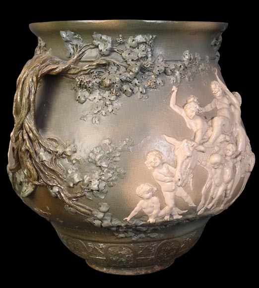 Louis Robert Carrier-Belleuse, “Bacchus and Ariadne at Naxos” Faience Louis Robert Carrier-Belleuse, “Bacchus and Ariadne at Naxos” Faience -6