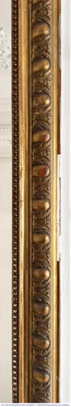 Gilded Louis XV style trumeau surmounted by a shell-4