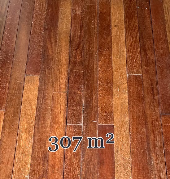 Lot of 307 m² of Merbau parquet flooring Lot of 307 m² of Merbau parquet flooring-0