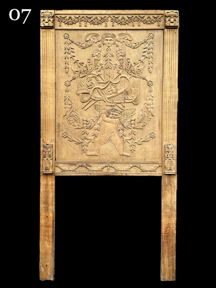 Important oak panelling carved with scenes from La Fontaine's Fables, 19th century Important oak panelling carved with scenes from La Fontaine's Fables, 19th century-19