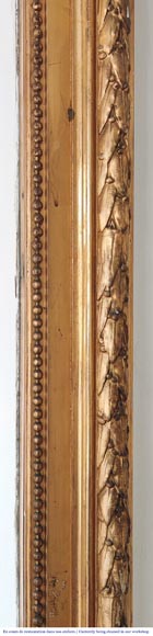 Louis XVI-style gilded pier-glass frame with a double laurel wreath motif Louis XVI-style gilded pier-glass frame with a double laurel wreath motif-4