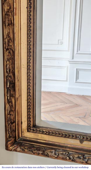 Louis XVI-style gilded pier-glass frame with a double laurel wreath motif Louis XVI-style gilded pier-glass frame with a double laurel wreath motif-5