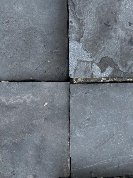 Very large set of approximately 100 m² of antique Belgian bluestone floor tiles Very large set of approximately 100 m² of antique Belgian bluestone floor tiles-10
