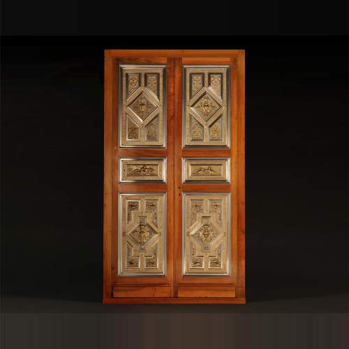 BERGUE Adolphe, An Exceptional Pair of Neo-Renaissance Doors