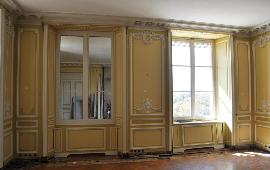 Very beautiful antique Louis XVI style paneled room coming from the Hotel de Crillon, Paris-1