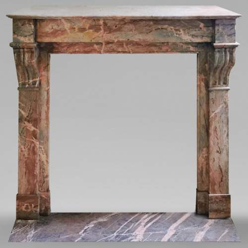 Napoleon III fireplace in Enjugerais marble with modillions