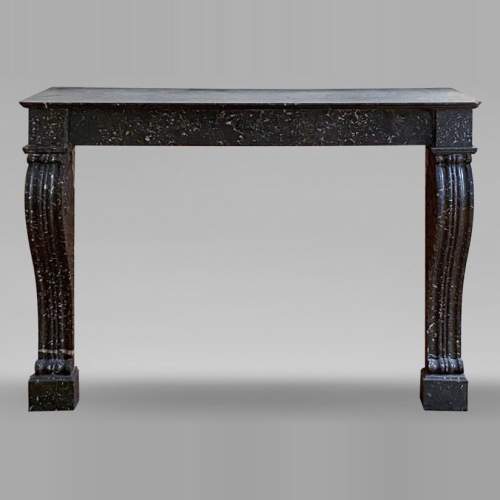Louis Philippe style mantel in Grey Saint-Anne marble