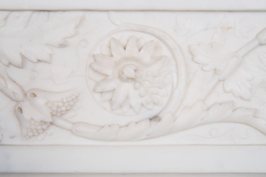 Louis XVI style mantel with half columns-4