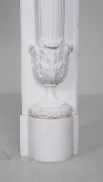Louis XVI style mantel with half columns-11