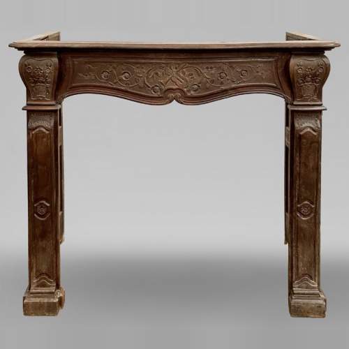 Louis XV period oak fireplace