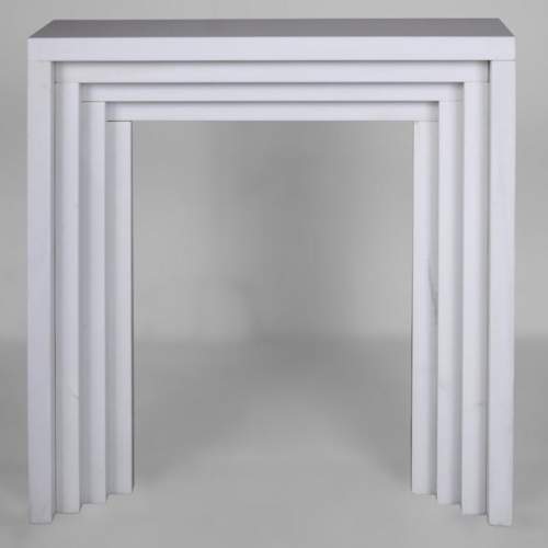 Modern fireplace in Art Deco style