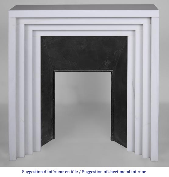 Modern fireplace in Art Deco style-9