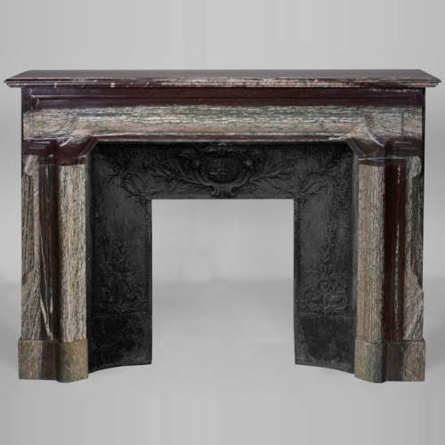 Louis XIV style mantel in Campan marble