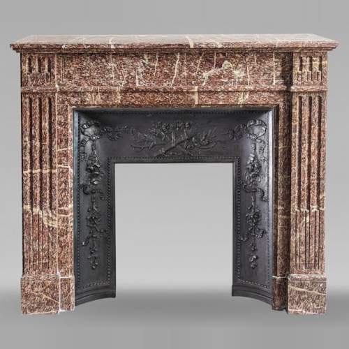 Small Louis XVI style mantel with Campan marble jambs
