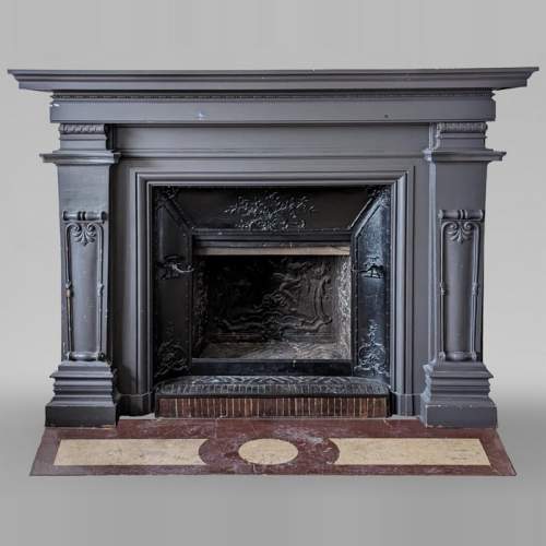 Napoleon III style mantel in painted wood
