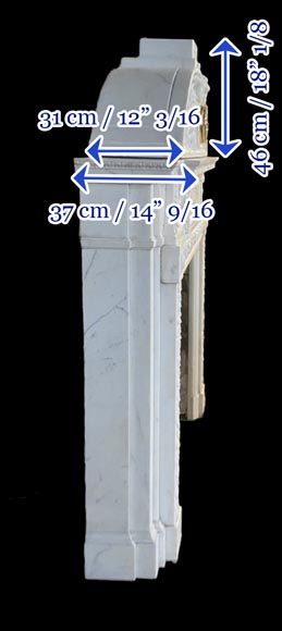 Napoleon III Fireplace with Clock, musical Putti-6