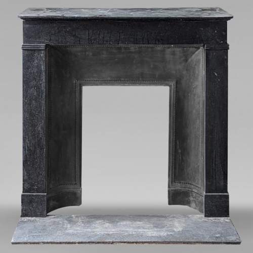 Napoleon III style mantel in black marble