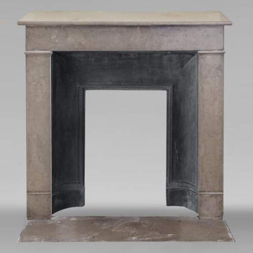 Louis XVI style mantel in Lunel marble