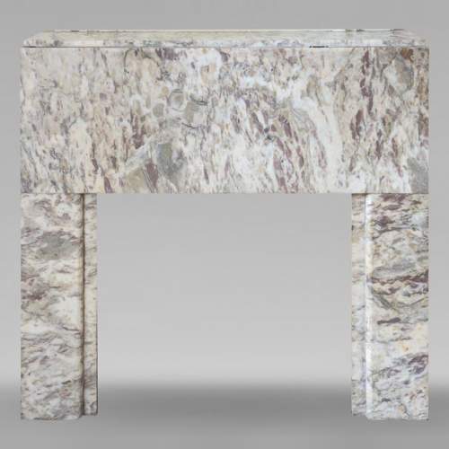 Art Deco mantel in coloured marble
