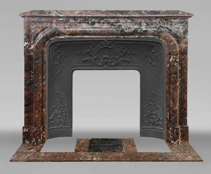 Louis XIV style boudin fireplace in Jourdan wood-0