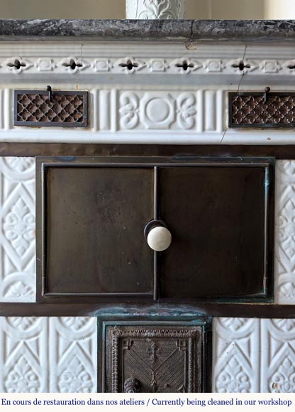 Prussian period earthenware stove, 1840-4