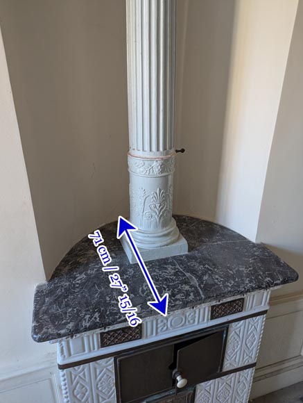 Prussian period earthenware stove, 1840-10