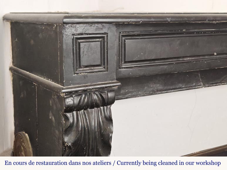 Napoleon III style fireplace with 