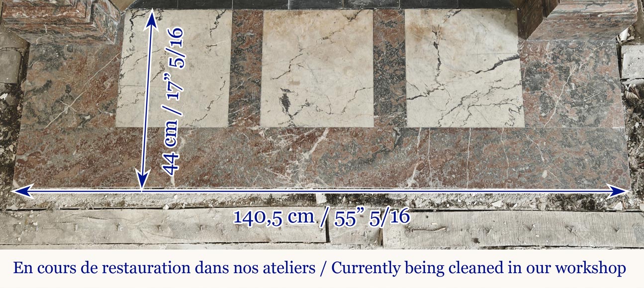  Regency style fireplace in Rouge Royal marble-6