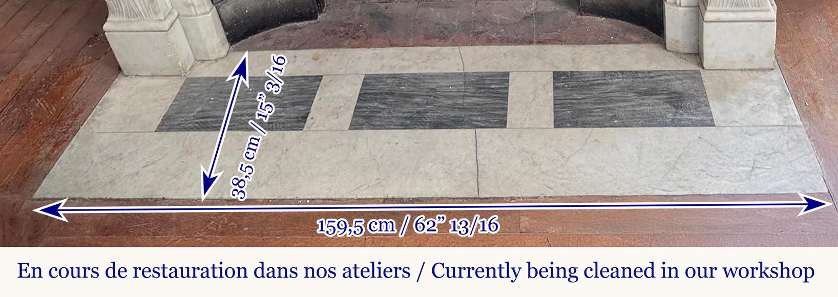 Beautiful Louis XVI style fireplace with very rich decoration, sculpted in Carrara marble-9