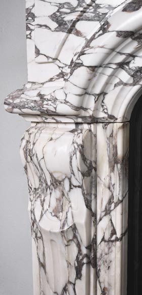 Regency style fireplace in purple breccia marble-4