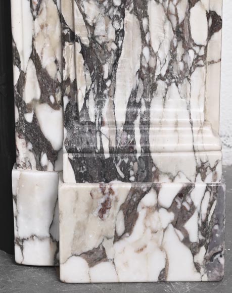 Regency style fireplace in purple breccia marble-8