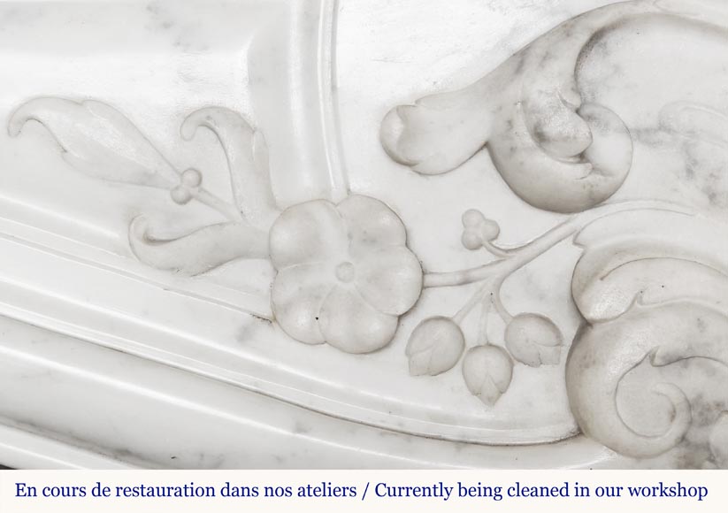 Louis XV style fireplace decorated with a palmette-3