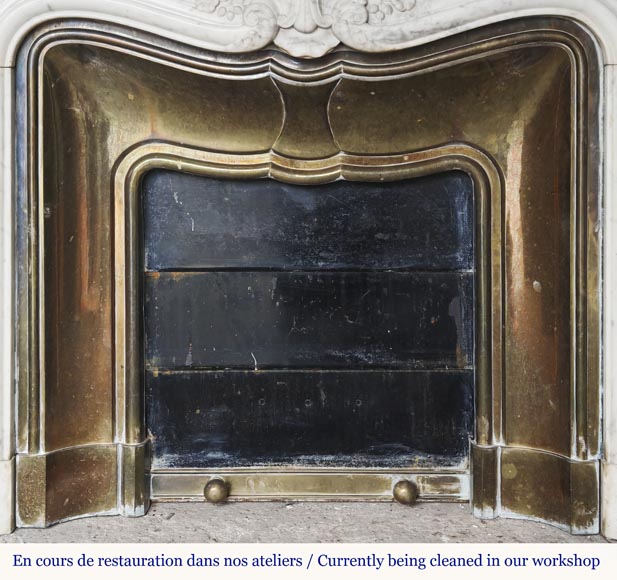 Louis XV style fireplace decorated with a palmette-11