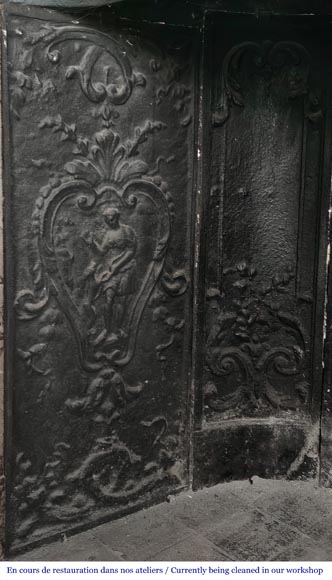 Louis XV style fireplace in highly ornate Sarrancolin marble Louis XV style fireplace in highly ornate Sarrancolin marble-13