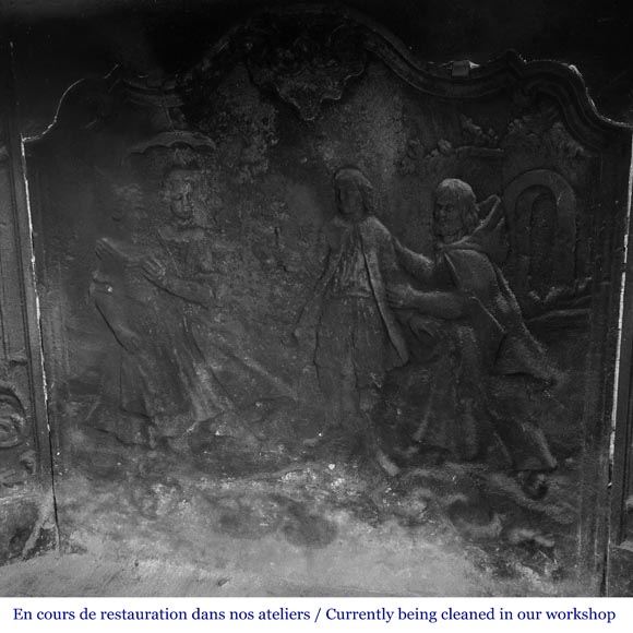 Louis XV style fireplace in highly ornate Sarrancolin marble Louis XV style fireplace in highly ornate Sarrancolin marble-14