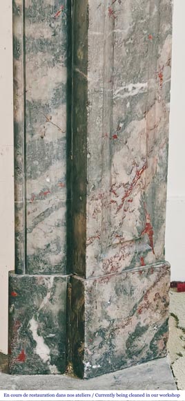 Louis XV style fireplace, Pompadour model, in Bois Jourdan marble-7