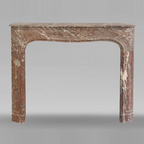 Regency-period fireplace in red marble from the North