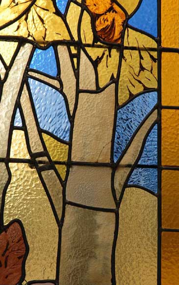 Stained glass window, painted by Thomas from Valence, 1915-2