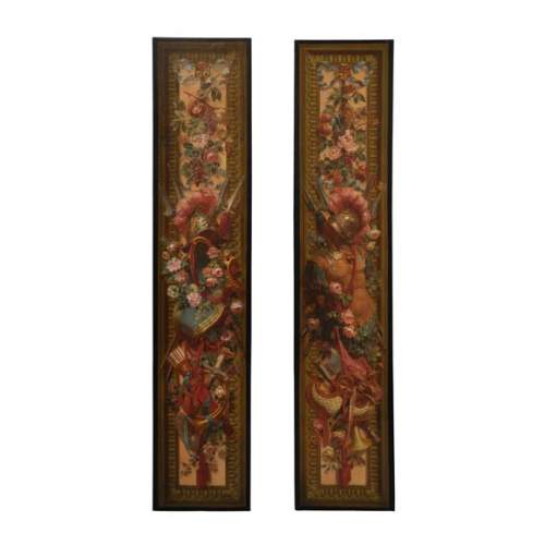 Cartoon for two entre-fenetre tapestry panels