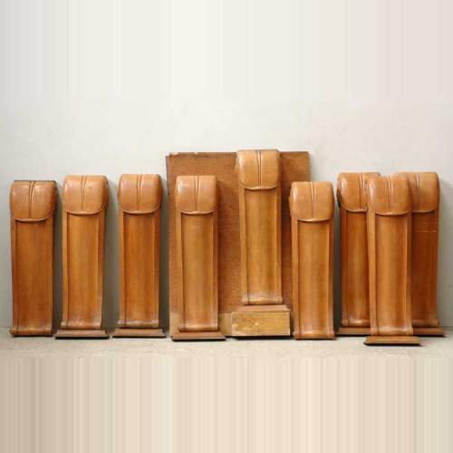 Sue and Mare Art Deco scrolled bases