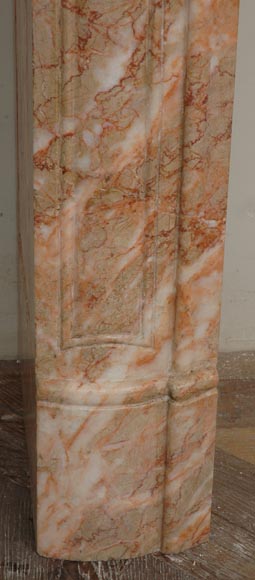 Louis XV style marble mantel-6